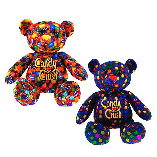 Candy Crush Saga Printed Bear 12-Inch Plush Display Case